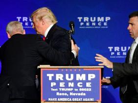 TRUMP évacué TRUMP évacué